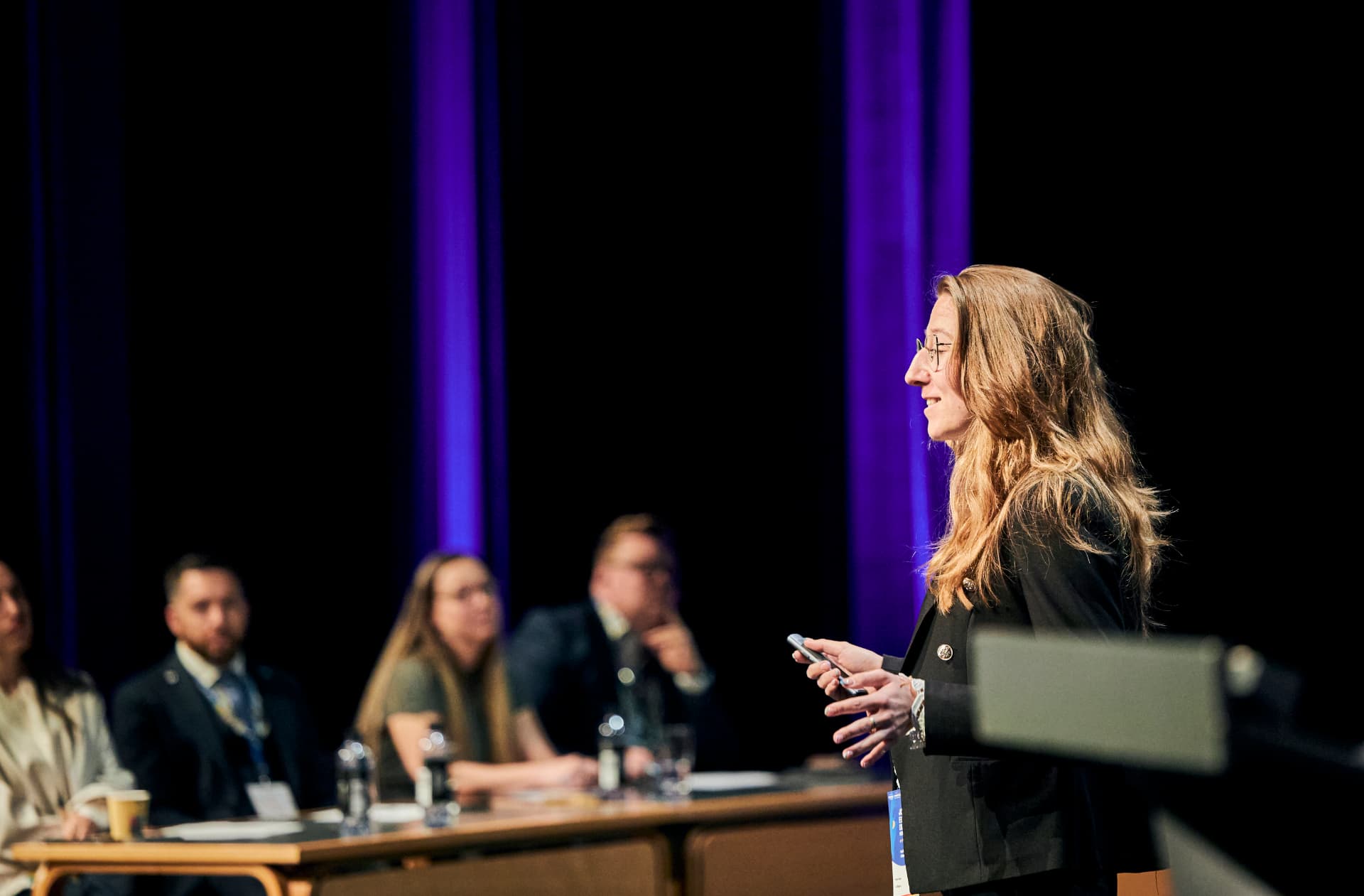 Présentation d'AIM Tool devant le jury lors de la conférence européenne de la Junior Chamber International au Danemark